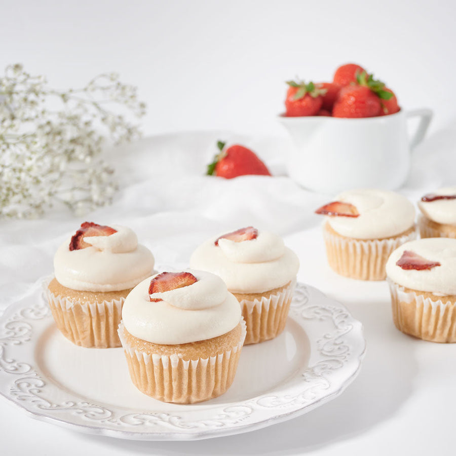 Vegan Vanilla Cupcakes, Cupcakes, Baked Goods, Gourmet, Blooms Canada Delivery
