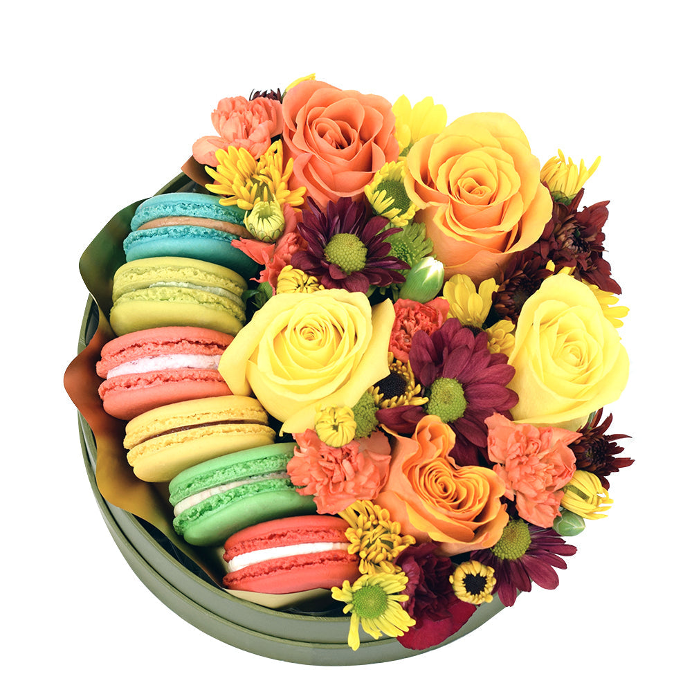 Vintage Rainbow Floral Gourmet Box Set – Canada Blooms - Canada Delivery