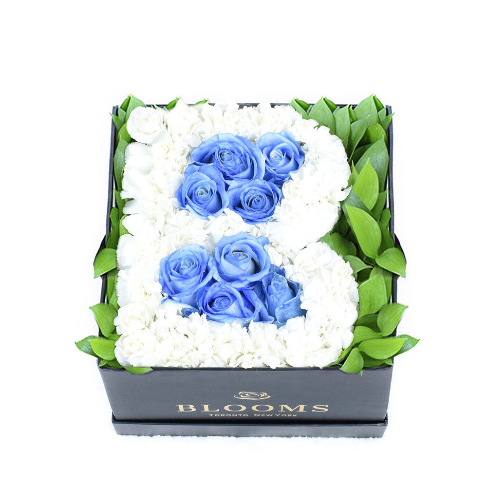 Welcome Baby Boy Flower Box - Baby Shower Floral Hat Box - Same Day Canada Delivery – Canada Blooms - Canada Delivery