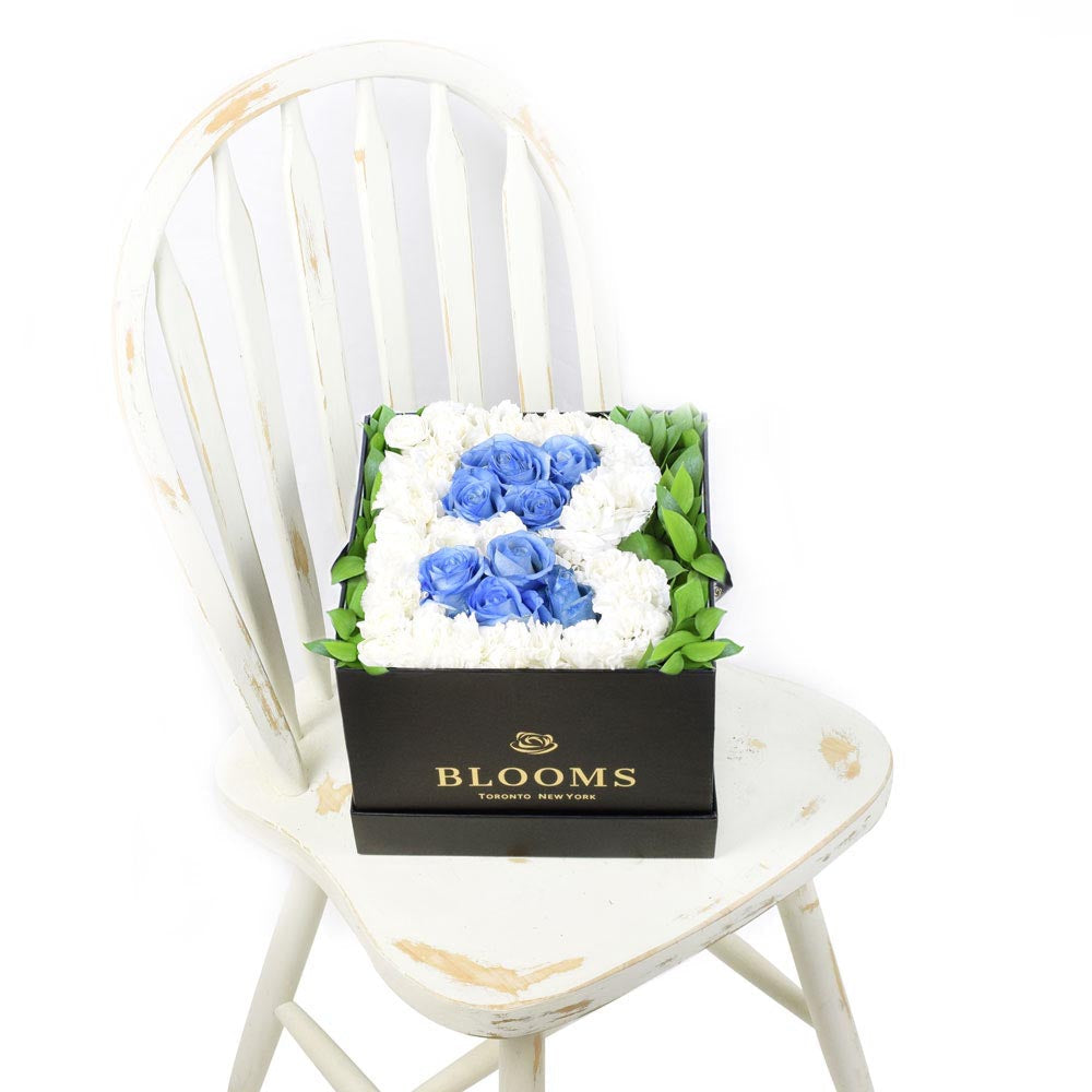 Welcome Baby Boy Flower Box - Baby Shower Floral Hat Box - Same Day Canada Delivery – Canada Blooms - Canada Delivery