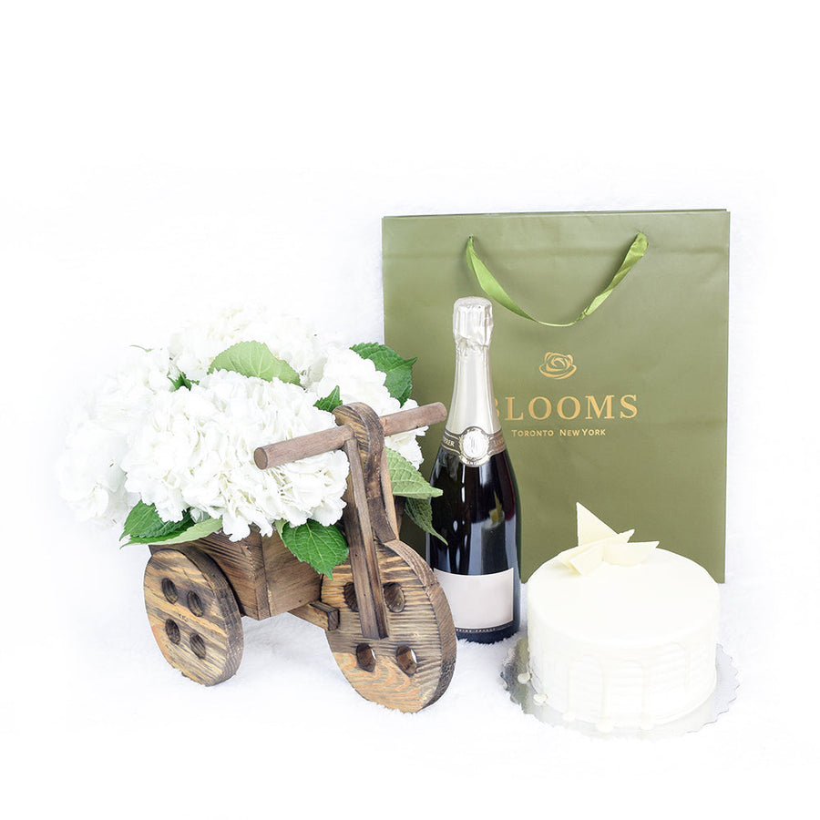A Grand Celebration Flowers & Champagne Gift, Blooms Canada Delivery