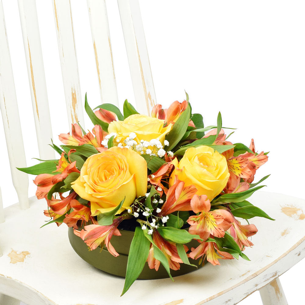 Autumnal Sunset Arrangement - Flower Gifts – Canada Blooms Delivery