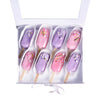 Cakecicle Dessert Gift Box, eight brownie cakecicles adorned with pink and purple icing, beautifully decorated with sprinkles, and elegantly packed in a lovely gift box, Baked Goods from Blooms Canada - Same Day Canada Delivery.