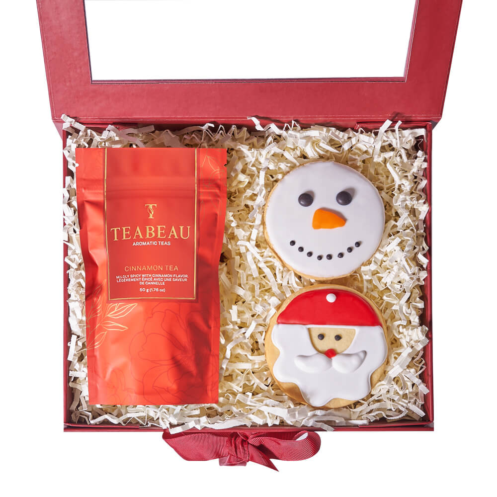 Christmas Cookie & Tea Box, tea gift, tea, cookie gift, cookie, christmas gift, christmas, holiday gift, holiday, Canada Blooms – Canada Blooms Delivery