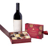 Christmas Wine & Chocolate Gift Set, Gourmet Gift Baskets, Wine Gift Baskets, Christmas Gift Baskets, Xmas Gifts, Truffles, Wine,Blooms Canada Delivery