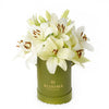 Cornsilk Surprise Lilies Vase Arrangement. Same Day Blooms Canada Delivery