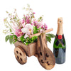 Dreaming of Tuscany Champagne & Flower Gift - Wine Gifts - Same DayBlooms Canada Delivery