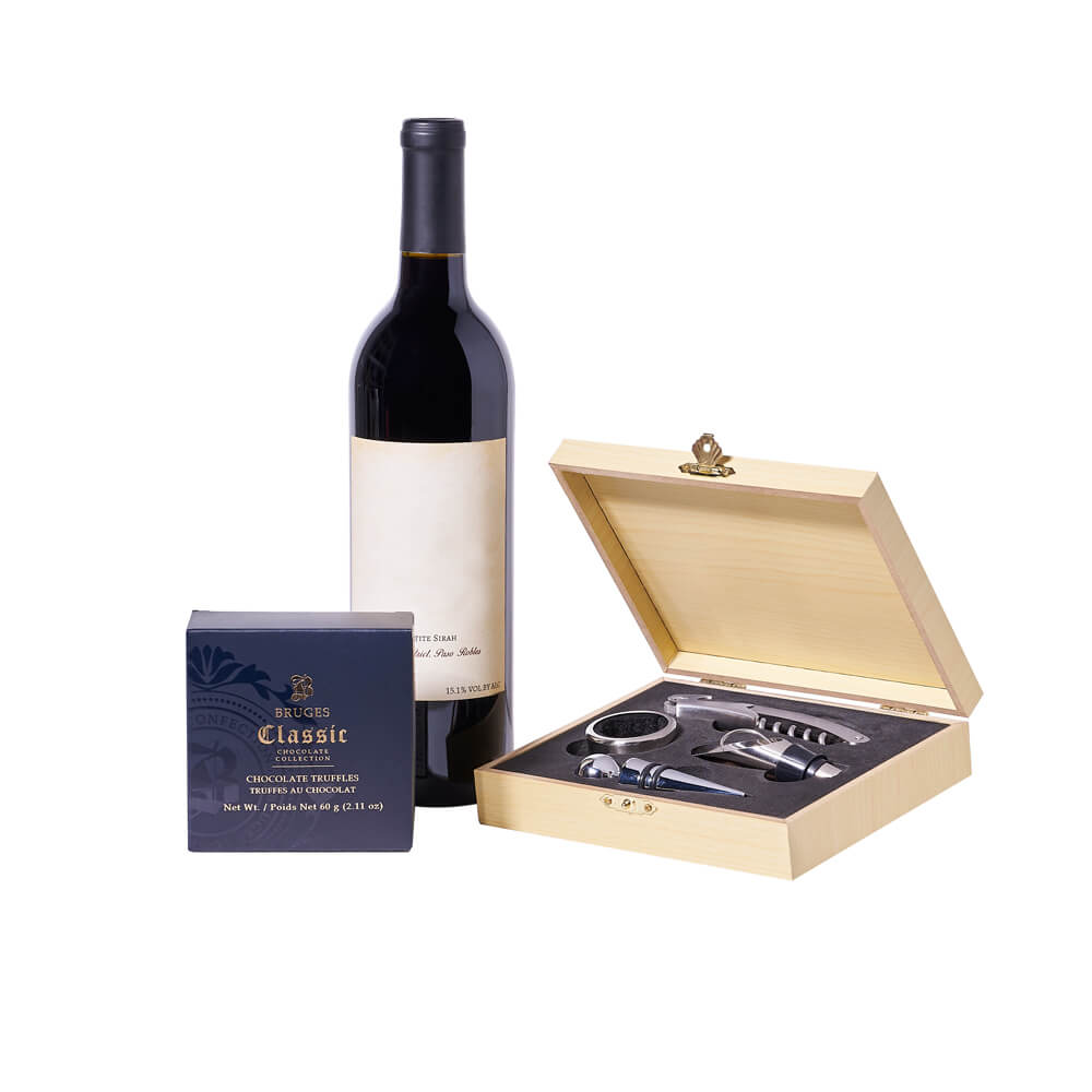 Enchanting Wine & Chocolate Gift, wine gift, wine, chocolate gift, chocolate – Canada Blooms - Canada Delivery
