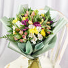 Eternal Sunshine Mixed Peruvian Lily Bouquet - Mixed Floral Bouquet Gift - Same Day Blooms Canada Delivery