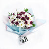 White and purple daisy floral bouquet. Same Day Blooms Canada Delivery