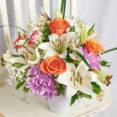 Heavenly Scents Flowers & Candle Gift, Blooms Canada Delivery