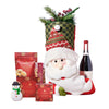 Holiday Stocking Wine Gift Set, wine gift basket, wine gift, wine, christmas gift basket, christmas gift, christmas, holiday gift basket, holiday gift, holiday, gourmet gift basket, gourmet gift, gourmet, Blooms Canada Delivery