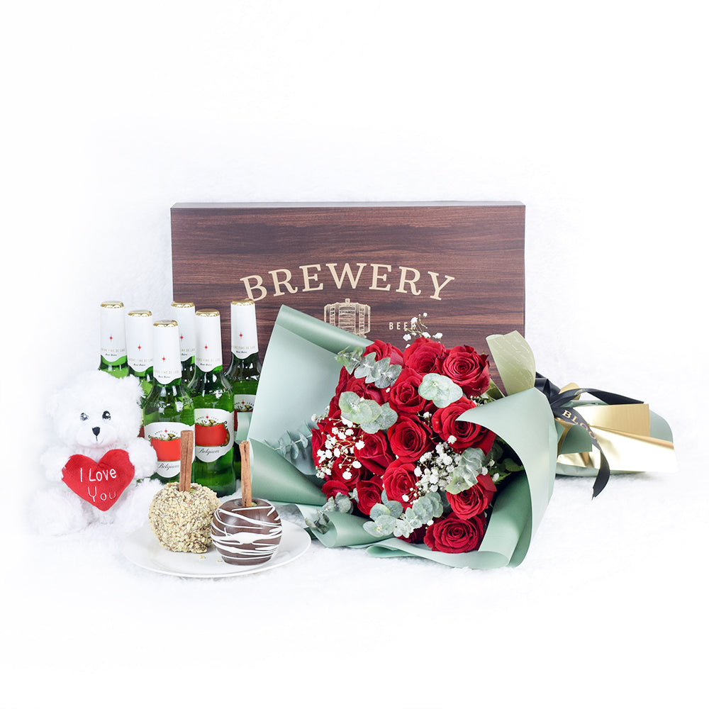It's A Fun Surprise! Flowers &amp; Beer Gift – Canada Blooms - Canada Delivery