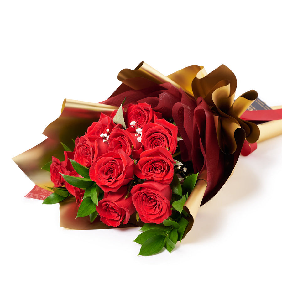 Valentine's Day Dozen Red Roses Bouquet, roses, bouquet, Toronto Same Day Flowers Delivery, Valentine's Day gifts