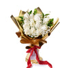 Valentine's Day 12 Stem White Rose Bouquet, Canada Same Day Flower Delivery, Valentine's Day gifts, roses. Blooms Canada - Blooms Canada Delivery