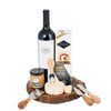 Lake Joseph Wine and Cheese Board, ideal gift for those who appreciate unwinding with a glass of wine, combines rich gourmet cheeses, fine wine, a comprehensive cheese serving set, and crackers, creating a perfect ensemble for any occasion, Wine Gifts from Blooms Canada - Same Day Canada Delivery.