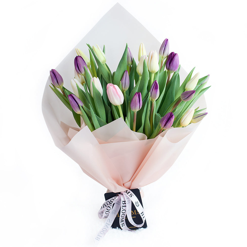 Blooms Canada Same Day Flower Delivery - Canada Flower Gifts - Lilac Tulip Bouquet