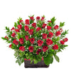 Red rose basket arrangement. Same Day Blooms Canada Delivery