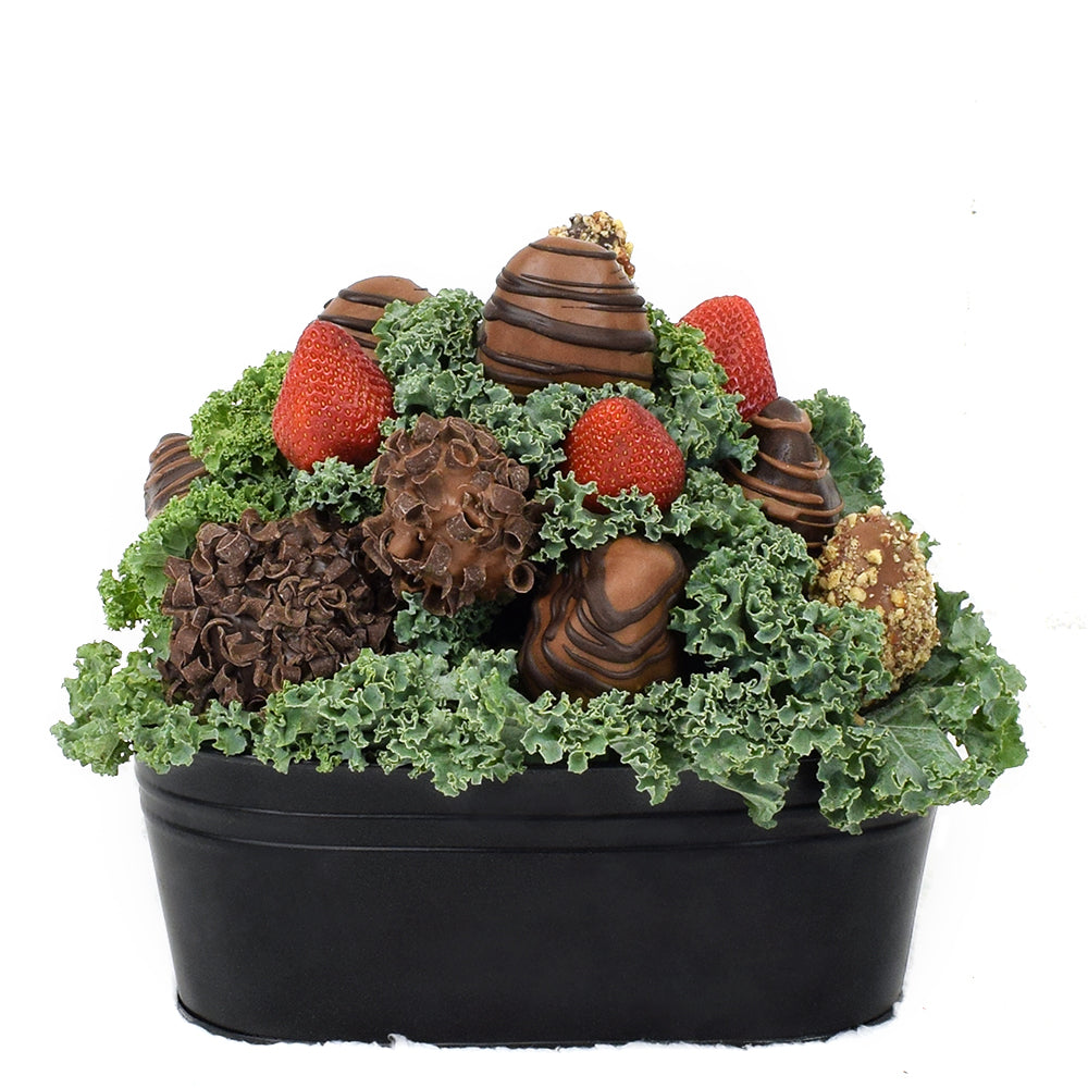 Mother’s Day 12 Chocolate Covered Strawberry Gift Tin – Mother’s Day Gifts – Canada Blooms - Canada Delivery