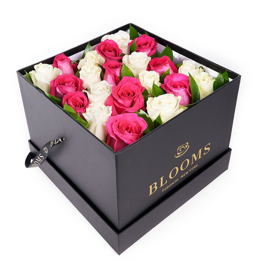 Mother’s Day Red & White Rose Box Gift – Mother’s Day Gifts – Canada Blooms - Canada Delivery