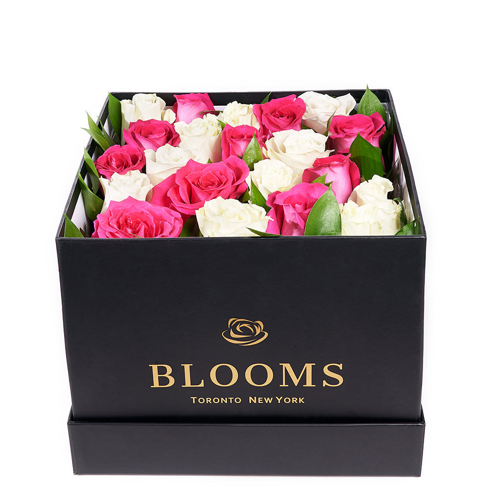 Mother’s Day Red & White Rose Box Gift – Mother’s Day Gifts – Canada Blooms - Canada Delivery