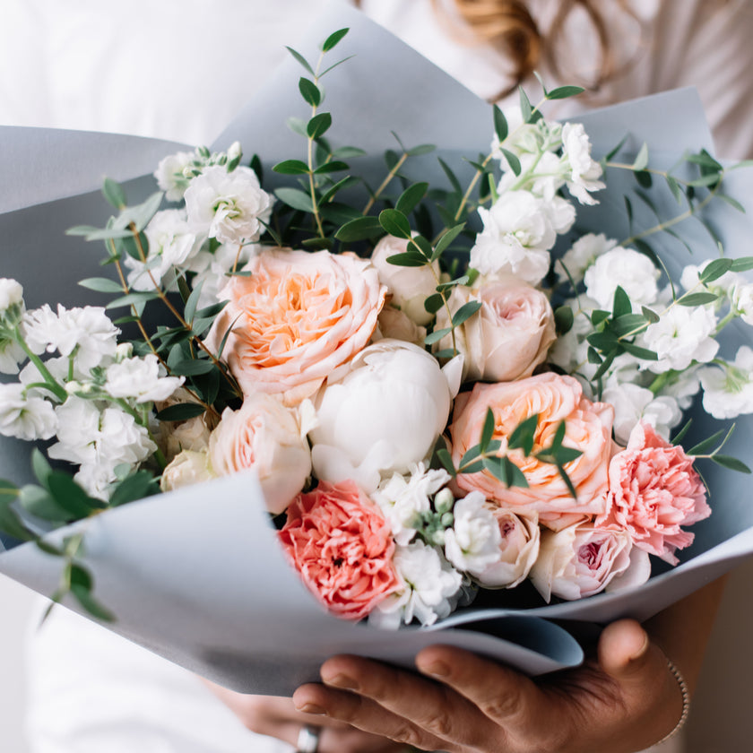 Muted Pastel Flowers, this floral arrangement is a versatile choice that complements every season, Flower Gifts from Canada Blooms - Canada Delivery