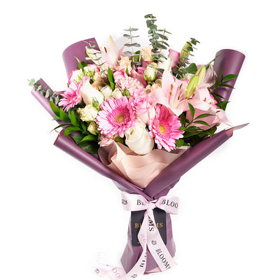 Pastel Pink Variety Bouquet - Floral Gifts - Same Day Blooms Canada Delivery