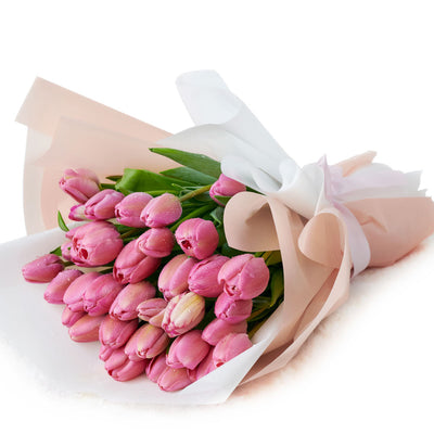 Canada Blooms Same Day Flower Delivery - Canada Flower Gifts - Pink Tulip Bouquet