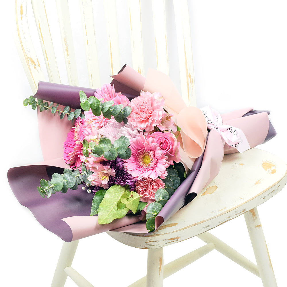 Pretty in Pink Rose Bouquet - Pink Rose – Canada Blooms - Canada Delivery