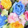 Rainbow Blossoms Mixed Arrangement, floral gift baskets, gift baskets, flower bouquets, floral arrangement,Blooms Canada Delivery