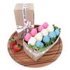 Satisfying Chocolate Dipped Strawberries, stylized box of delicious chocolate dipped strawberries, delightful combination of strawberries and chocolate, Fruit Gifts from Blooms Canada - Same Day Canada Delivery.