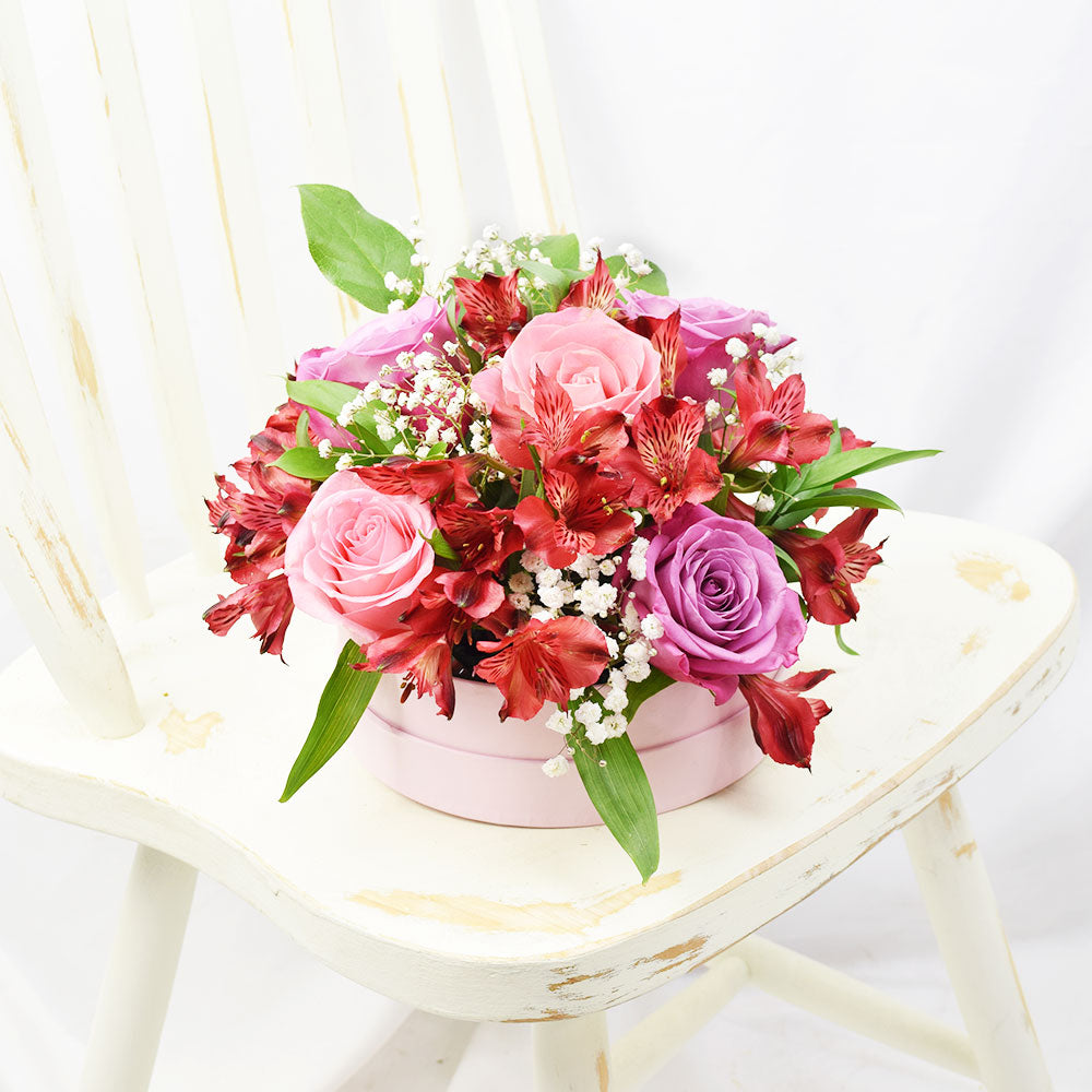 Soft Radiance Mixed Arrangement, floral gift baskets, gift baskets, flower bouquets, floral arrangement – Canada Blooms - Canada Delivery