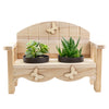 Succulent Greenhouse planter bench arrangement with a potted succulent. Same Day Toronto Delivery