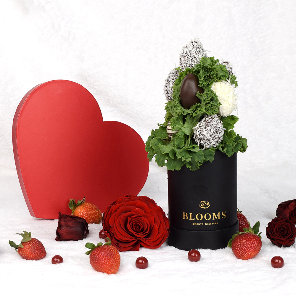 Valentine's Day 8 Chocolate Dipped Strawberries. – Canada Blooms - Canada Delivery
