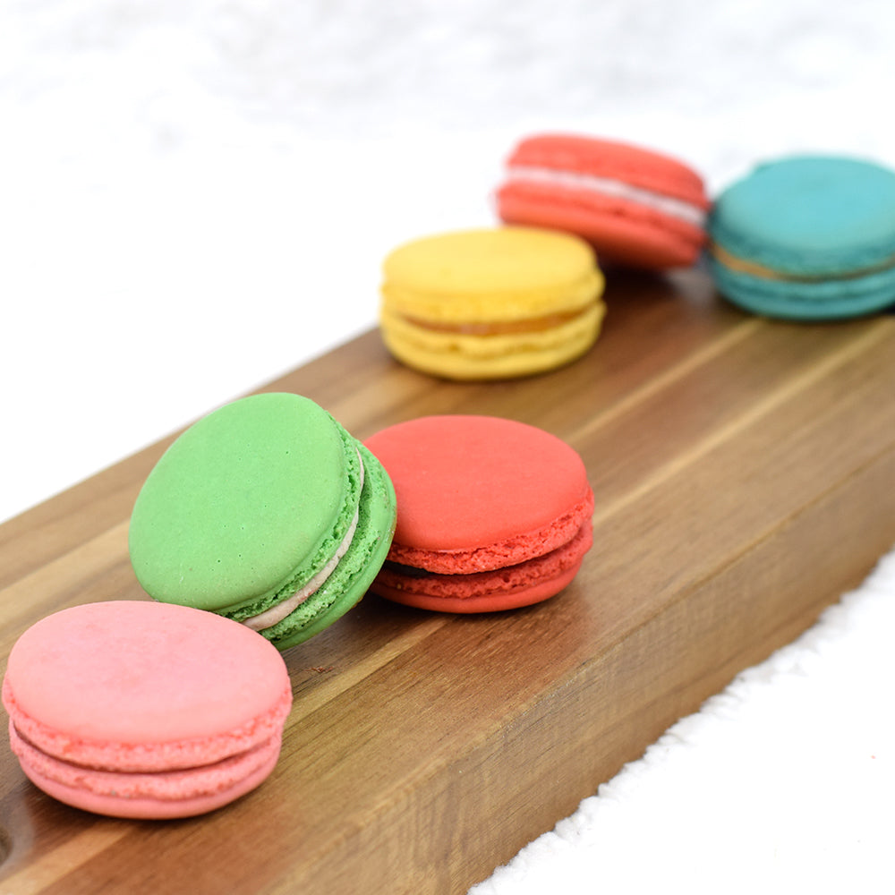Treat that special someone with a sweet tooth to our Valentine's Day Assorted Macarons! These brightly colored macarons are not only visually appealing but also boast a light and beautiful texture with a crisp exterior – Canada Blooms - Canada Delivery