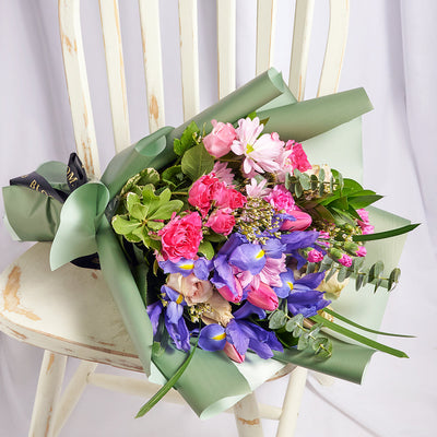 Canada Same Day Flower Delivery - Canada Flower Gifts - Iris Bouquet, Blooms Canada Delivery