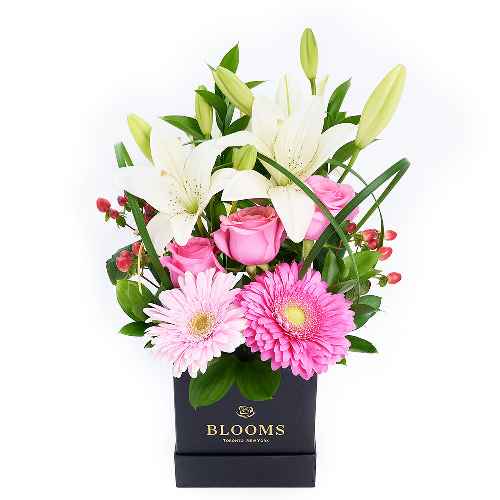 Vivid Mixed Floral Arrangement – Canada Blooms - Canada Delivery